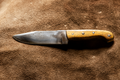 TEAK HANDLE SMALL HEAVY DUTY BUSHCRAFT KNIFE